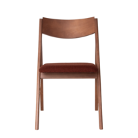 Product photo Clack chair, boucle Lanvin 497, legs beech stain light walnut from the ChiedoCover company.