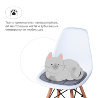 Product photo Chair cushion, biscuit grey from the ChiedoCover company.