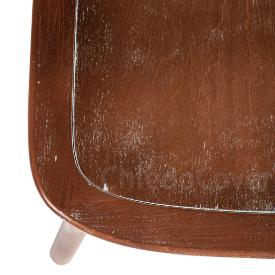 Crossback chair, light walnut, white patina - photo 6