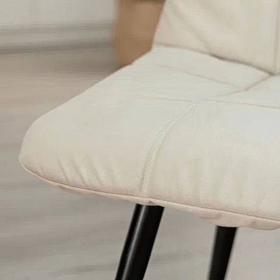 Chair cover with CHILLY backrest, large stitching, beige - photo 5