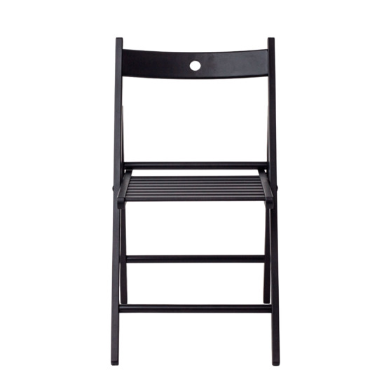 Compact folding chair, black stain - photo 5