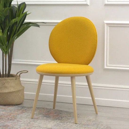 Ronda chair, yellow matting, beech legs - photo 9