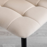 Product photo Olss chair, beige velour, metal legs from the ChiedoCover company.