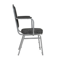 Product photo Hit 20mm chair with armrests, grey from the ChiedoCover company.