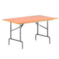 Product photo Table Leader 1, 1200x600, beech, silver, PVC edge, without bumpers from the manufacturer ChiedoCover, product picture, real product photo