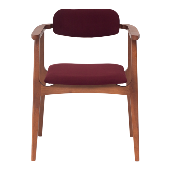 Gavi chair, velour Velutto 29, frame beech stain light walnut - photo 5