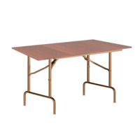 Product photo Table Leader 1, 1200x600, walnut, champagne, PVC edge, without bumpers from the manufacturer ChiedoCover, product picture, real product photo