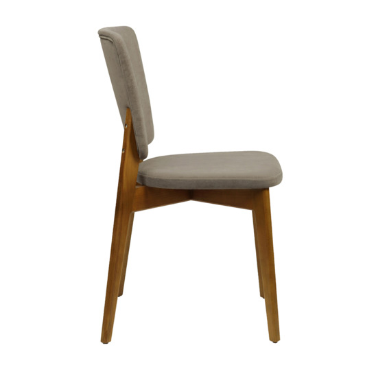 Safir chair, velour light grey - photo 2