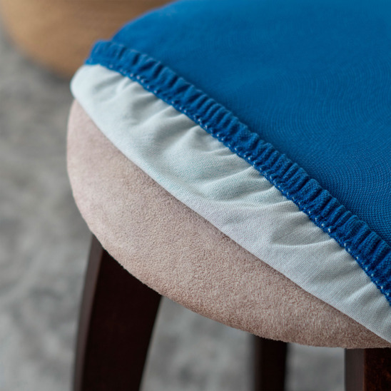 Stool cover, without foam, blue - photo 2