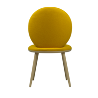 Product photo Ronda chair, yellow matting, beech legs from the ChiedoCover company.