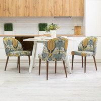 Product photo Tony's chair, tapestry of blue Owls from the ChiedoCover company.