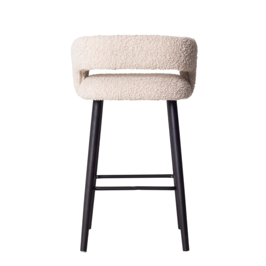 Mars bar stool, suit.Merino 002 wool, beech legs ,black stain - photo 5