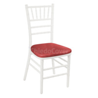 Product photo Pillow 01 for Chiavari chair, 3cm, red leatherette from the manufacturer ChiedoCover, product picture, real product photo