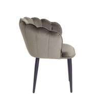 Product photo Tiffany chair, velour, grey from the ChiedoCover company.