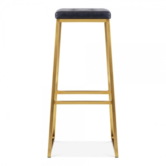 Bar stool, soft, gold - photo 2