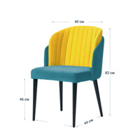 Product photo Lily half-crown, yellow and blue from the ChiedoCover company.