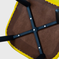 Product photo Mark chair, yellow velour, metal legs from the ChiedoCover company.
