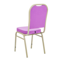 Product photo Boston chair 20 mm, velour Velutto 41 lilac, champagne from the ChiedoCover company.