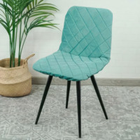 Product photo Chair cover with CHILLY backrest, turquoise from the ChiedoCover company.