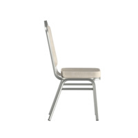 Product photo Chair Hit 20 mm, silver, white leatherette from the ChiedoCover company.