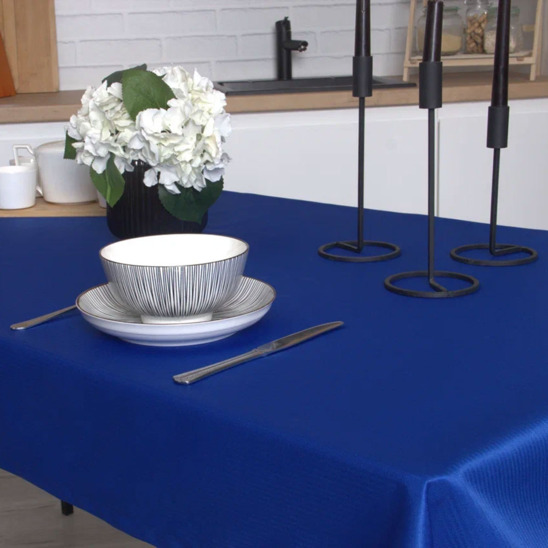 Rectangular tablecloth 1800*1100, crane, cornflower herringbone - photo 3