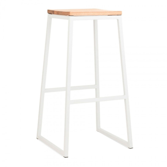 Bar stool, white - photo 1