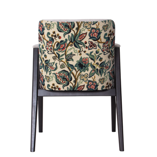 Bali chair, velour Teddy 023, tapestry Leda, legs beech stain black - photo 5