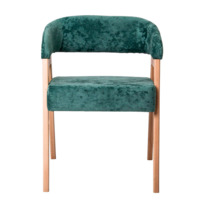 Product photo Ricco chair, velour Palermo mentol 09, beech legs from the ChiedoCover company.