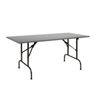 Product photo Table Leader 1, 1500*900, grey, black, PVC edge from the manufacturer ChiedoCover, product picture, real product photo