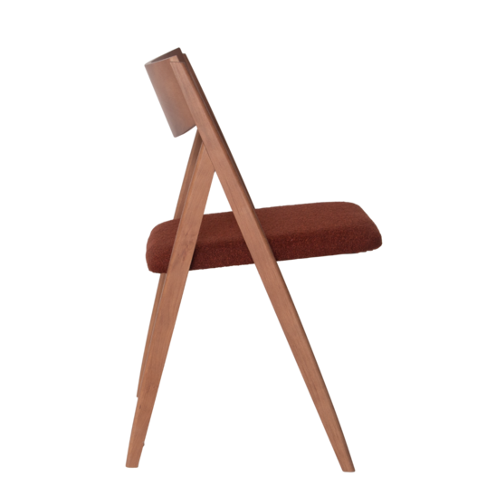 Clack chair, boucle Lanvin 497, legs beech stain light walnut - photo 3