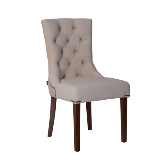 Sharri half-seat, Selesta 42 velour, beech legs, light walnut stain - photo 1