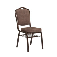 Product photo Hit 25mm chair with paper shelf, brown, jacquard brown from the manufacturer ChiedoCover, product picture, real product photo