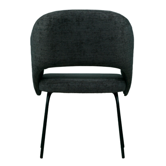 Fly chair, black matting, metal legs - photo 4