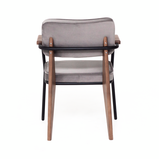 Mix chair, grey velour - photo 4