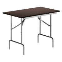 Product photo Table Leader 1, 1200x600, wenge, silver, PVC edge, without bumpers from the manufacturer ChiedoCover, product picture, real product photo