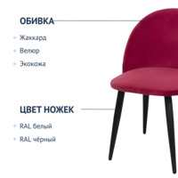 Product photo Solar chair, red from the ChiedoCover company.
