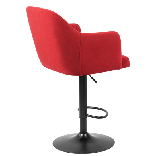 Tulip chair, Dreamberry velour, bar base D-C15 black - photo 3