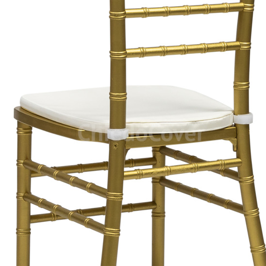 Chiavari wooden chair with cushion, Gold - photo 3