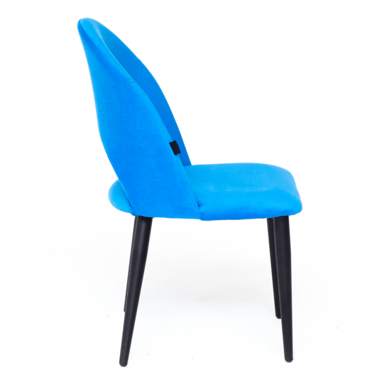 Ignis chair, blue velour, metal legs - photo 3