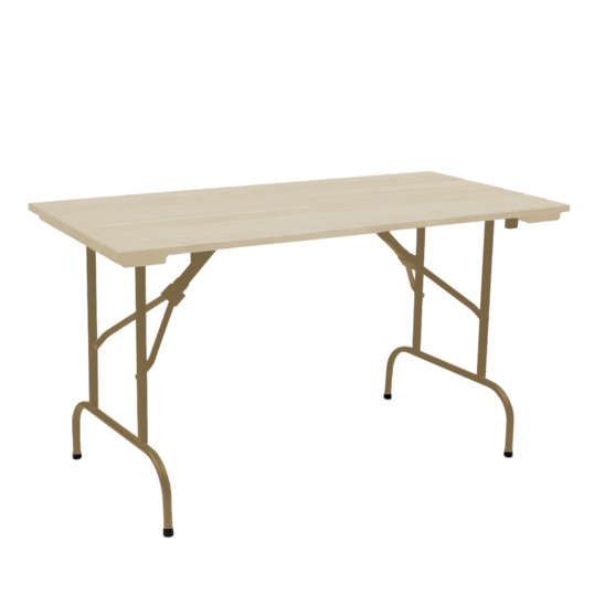 Leader 1 table, outdoor rack, 1200x800, light walnut, champagne - photo 1