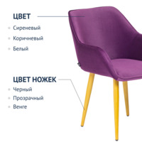 Product photo Euphoria velour chair, metal legs from the ChiedoCover company.