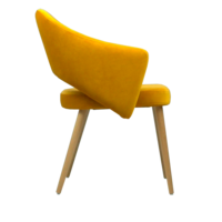 Product photo Fly chair, yellow velour, beech legs from the ChiedoCover company.