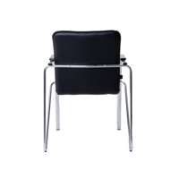 Product photo Samba chair, Galaxy black leatherette, electroplating from the ChiedoCover company.