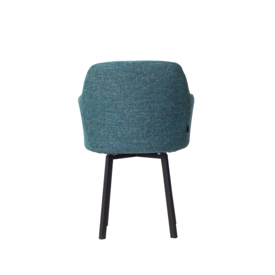 Tulip chair on a swivel base, back matting Melange 677,insidepart of the velour Simple 22 - photo 7