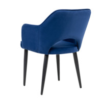 Product photo Rosa light chair, velour Velutto 26, metal legs from the ChiedoCover company.