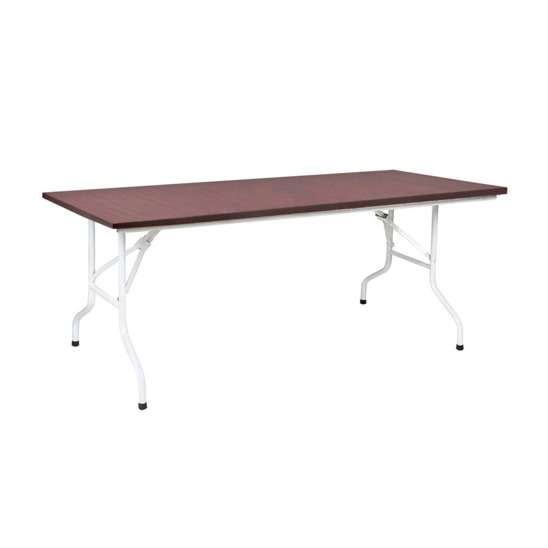 Leader 2 table, 2700*900, wenge, white, PVC edge - photo 1