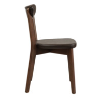 Product photo Ruby chair, eco-leather brown Cometa dark Brown, antique walnut from the ChiedoCover company.