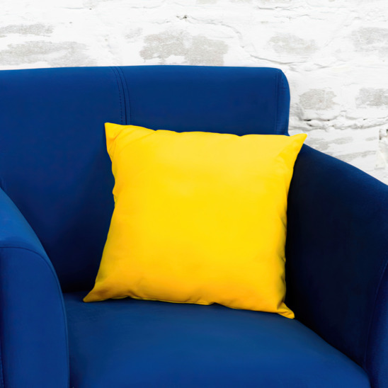 Decorative Veluto pillow, yellow - photo 2