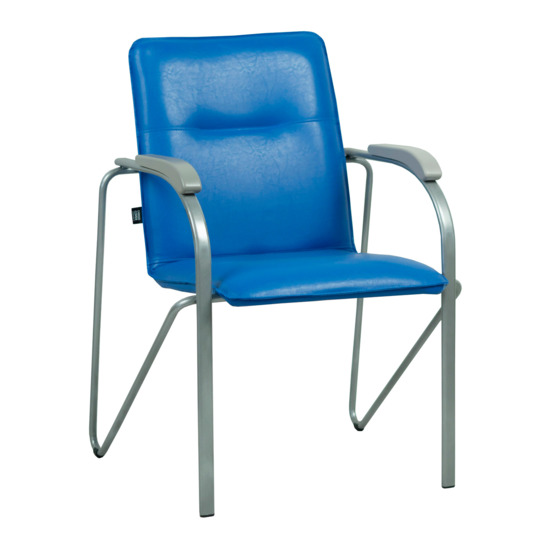 Samba chair, blue, silver frame - photo 1