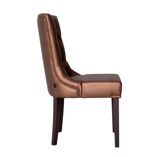 Harry's half-chair, Galaxy Bronze leatherette, beech legs - photo 2